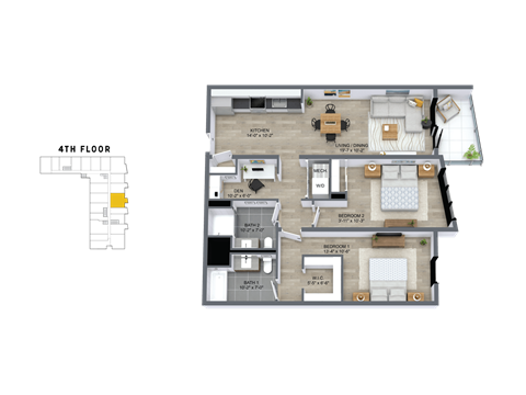 1744 N Western Ave Studio-3 Beds Apartment for Rent - Photo Gallery 66